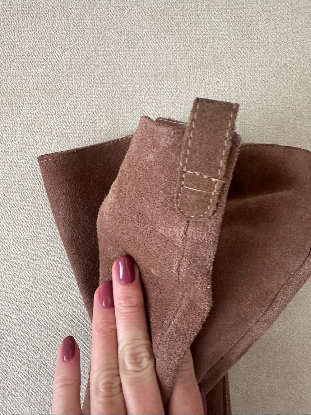Steve Madden Leather Mauvy Taupe Knee Boots. The Perfect Fall Boot! - Picture 5 of 6